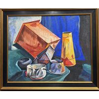 Скрипниченко Г.С "Натюрморт", 1963 г. Бумага, гуашь. Размер 58х73 см.