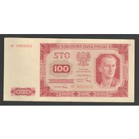 Польша 100 злотых 1948 года. Тип P-139a. Состояние XF+/aUNC