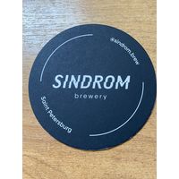 Подставка под пиво пивоварни "Sindrom" /Россия/
