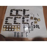 Ручки -защёлки дверные, межкомнатные, 6 шт. Б/у