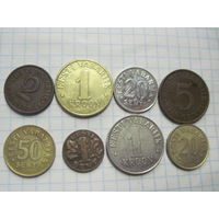 Восемь монет Эстонии с рубля!
