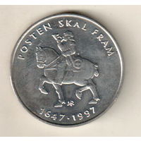 Норвегия 5 крона 1997 350 лет Норвежской почтовой службе