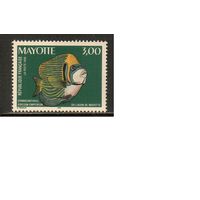 Майотта-1998(Мих.53),  ** ,   Морская  Фауна , Рыбы(одиночка)