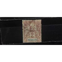 РАСПРОДАЖА ФРАНЦИЯ 1892г. Реюньон. НАДП. Гаш.