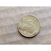 Франция 5 сантимов, 1974г. (D-107)