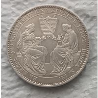Саксония талер 1854 с блеском Тираж 16.000 !!