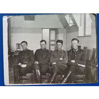Фото группы красных командиров. 1933 г. Александрия. Украина. 9х12 см.