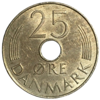 Дания 25 эре, 1984