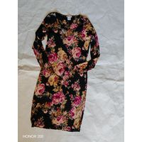 Платье с живописным цветочным принтом от Kim&Co., Канада, винтаж, размер М