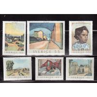 Швеция-1969(Мих.638-642) , **  ,   Искусство, Живопись(полная серия)