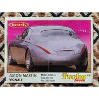 Вкладыш Turbo (Турбо) Super (серия 401-470, Супер), номер 406, Aston Martin Vignale. Возможен небольшой торг.