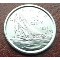 Канада. 10 центов 2021