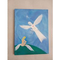 Картина акрилом Ангел