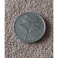 Латвия 1 лат, 2012 Колокольчики UNC