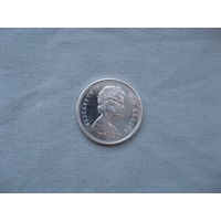 25 центов 1967 год 100 лет Конфедерации Канада Елизавета II от 1 рубля без МЦ