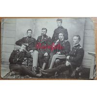 1910-е Открыточный формат юноши в форме типажи ретро студийное фото