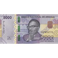 Ангола 5000 кванза образца 2025 года UNC pw164