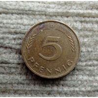 Werty71 Германия ФРГ 5 пфеннигов 1982 D