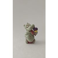 Фигурка Kinder, Бегемотик Schlecker Schorschi, серии "Бегемотики на Гавайях" 1988г