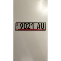 Автомобильный номер.