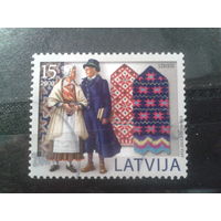 Латвия, 2003. Национальные костюмы