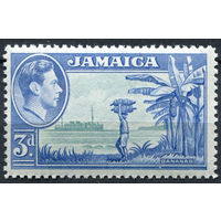 1938 Ямайка ** Бананы, Корабль, марка из серии, Британские колонии