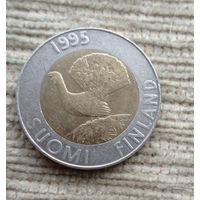 Werty71 Финляндия 10 марок 1995 Глухарь