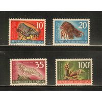 Сенегал-1968(Мих.374-377) , **   ,  Морская фауна, Раки(полная серия)