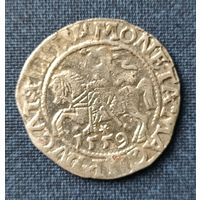 Полугрош. 1559 год. Сигизмунд II Август - король польский. Серебро. Приличная сохранность