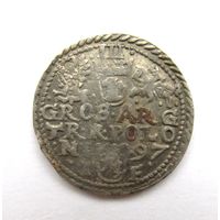 Все лоты с рубля.Трояк (3 гроша) 1597 года IF "Олькушский монетный двор"