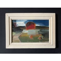 Щемелёв Л.Д. Картон, масло. 1980-е г., в родной раме. Размер 27,5х19,5 см.