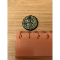 Монета Боспорского царства 2-3 век до н.э, бронза.