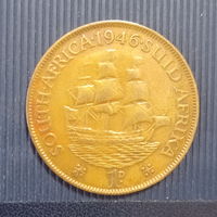 Южная Африка 1 пенни 1946 год король Георг VI Британская колония