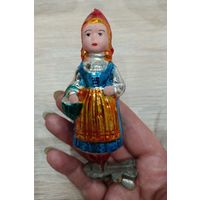 Елочные игрушки, стекло, красная шапочка