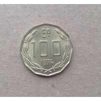 Чили 100 эскудо 1974 год кондор