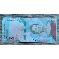 Werty71 Венесуэла 2 боливара 2018 UNC банкнота