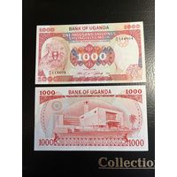 Уганда. 1000 шиллингов (образца 1986 года, P26, UNC)
