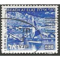 Израиль. Залив в г.Эйлат. 1974г. Mi#624.