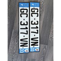 Французские транзитные номера