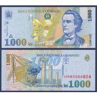 Румыния, 1000 лей 1998 г., P-106 (поэт Михай Эминеску), UNC