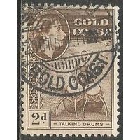 Золотой берег. Королева Елизавета II. Барабанщик. 1954г. Mi#141.