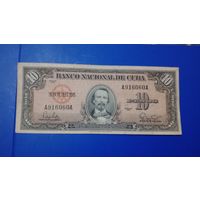 Куба 10 песо 1960