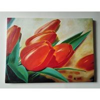Картина 29,6 см х 40 см , на льняном холсте .
