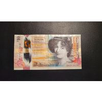 Шотландия 10 Фунт стерлингов 2016 г. (Полимер)