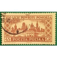 Польша 1954. 500 летие возврата Поморья в состав Польши. Гданьск. Золотые ворота