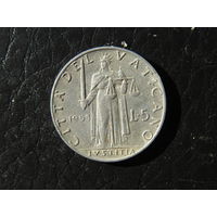 Ватикан. 5 лир.1953. С 20 копеек. Распродажа коллекции. Смотрите другие лоты.