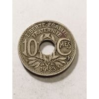 Франция 10 сантим 1923