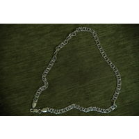 Цепочка , серебро  ( длинна  55 см , вес 50,9 см , ширина звена 7 мм )
