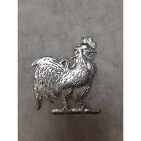 Ёлочная игрушка Бравый петух, пластик. СССР