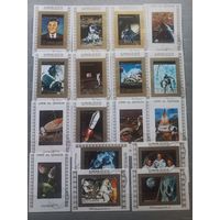 Марки. Космос.17 блоков.